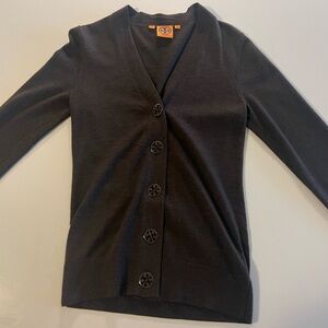 Tory Burch Brown Knit Cardigan Size XS